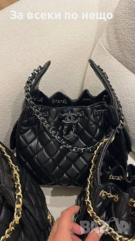 Chanel Дамска Черна Чанта Шанел - Код E715, снимка 15 - Чанти - 51242501