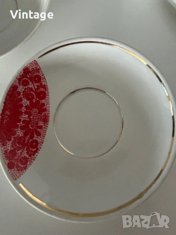 Старинен Съветски порцеланов сервиз за чай/кафе , снимка 11 - Сервизи - 54098242