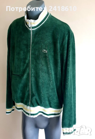 Lacoste Full Zip Mens Size 6 - XL ОРИГИНАЛ! Мъжко Горнище с цял цип!, снимка 14 - Спортни дрехи, екипи - 52672797