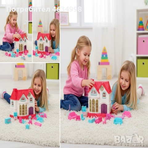 Къщичка за кукли Funny House, снимка 2 - Кукли - 52214257