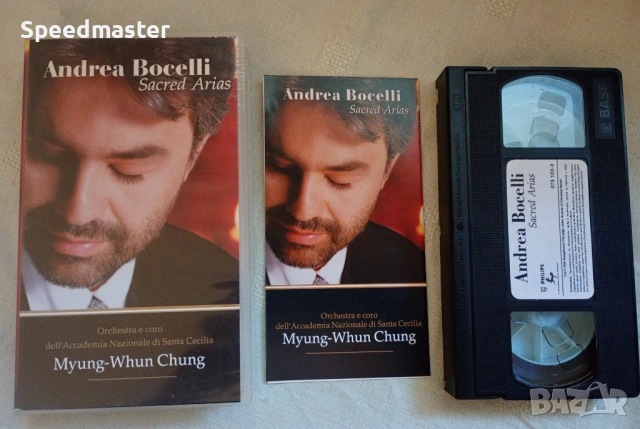 VHS Andrea Bocelli - Sacred Arias, снимка 2 - Други музикални жанрове - 54247579