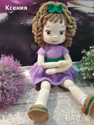 Плетена играчка Кукла ДАША, Ръчно изработена, Перфектен подарък
