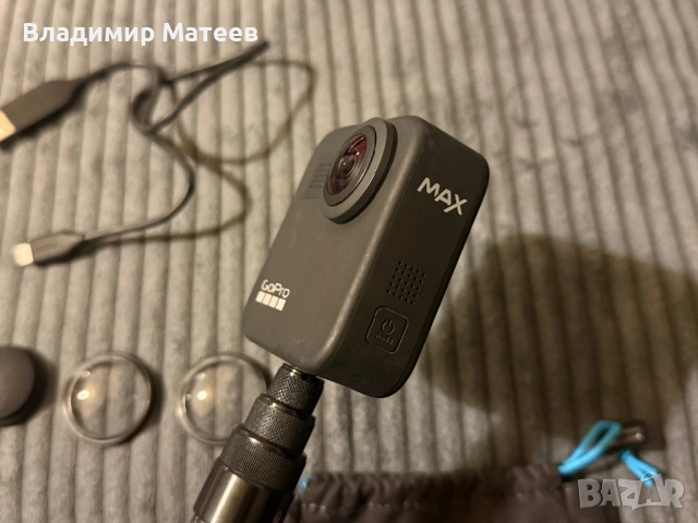 GoPro MAX 360 5.6k + 3M стик, снимка 3 - Камери - 54045138