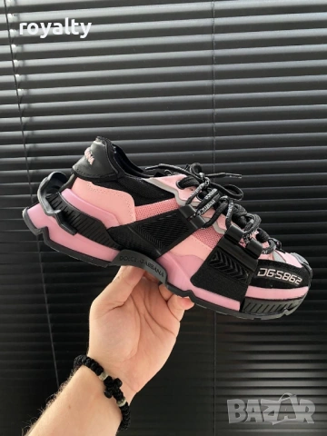 Dolce & Gabbana Дамски Маратонки 36-40 Номер Черно и Розово Клас Оригинал Реални Снимки , снимка 10 - Маратонки - 53055062