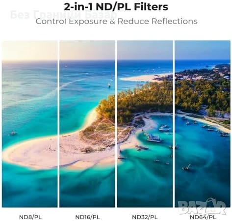 Нови Филтри за дрон DJI Mavic 4 Pro ND+PL 4 броя AGC Стъкло 28 Слоя, снимка 3 - Обективи и филтри - 51251391