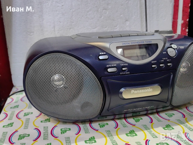 Радиокасетофон със CD Panasonic , снимка 6 - Радиокасетофони, транзистори - 52622404