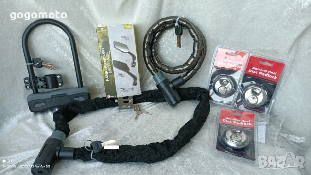 Катинар БРОНИРАН за мотор с дължина 98 см., верига 120 см.за велосипед, сгъваемо колело, колело , снимка 1