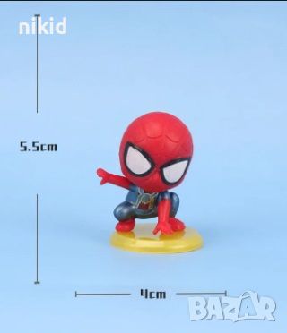 8 бр Спайдърмен sPIDERMAN пластмасови фигурки фигурка играчки играчка за игра и торта , снимка 3 - Фигурки - 45963707