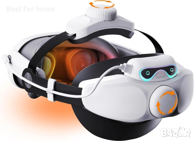 Noiposi 10000mAh батерия Каишка за глава за Meta Quest 3s/3/Quest 2