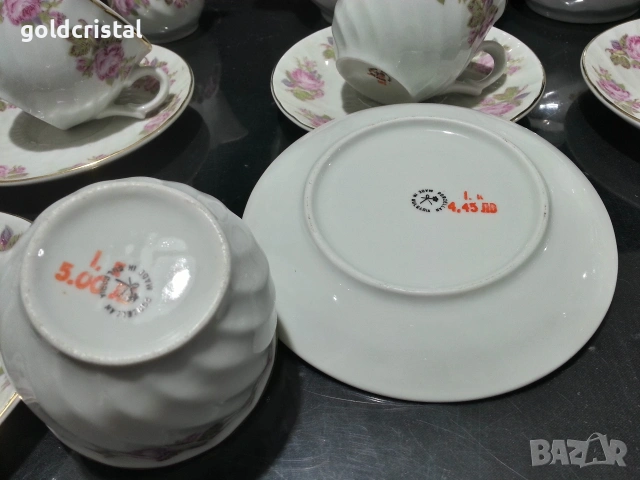 Стар български порцелан чаши за чай , снимка 5 - Антикварни и старинни предмети - 53135849