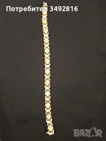 Красива златна гривна, снимка 5 - Гривни - 53537507