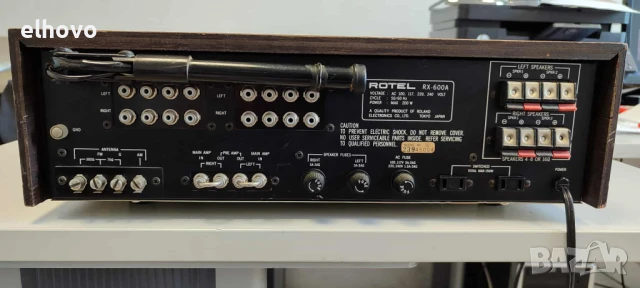 Ресивър ROTEL RX-600A, снимка 5 - Ресийвъри, усилватели, смесителни пултове - 50893762