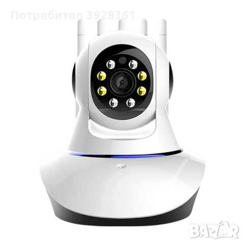Безжична панорамна камера за видеонаблюдение с 360-градуса и 2K пиксела IP36, снимка 1 - IP камери - 45003713