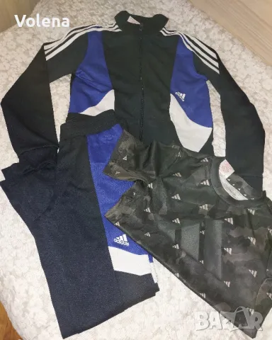 Спортен екип Adidas +тениска, снимка 3 - Детски анцузи и суичери - 47469512