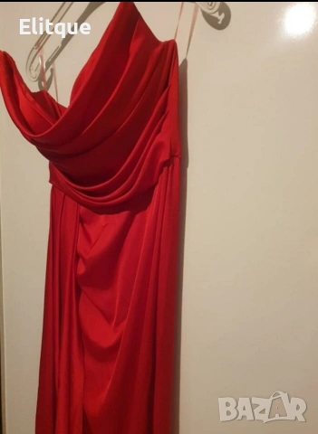 ⭐️Дълги сатенени рокли с цепка, снимка 4 - Рокли - 53195522