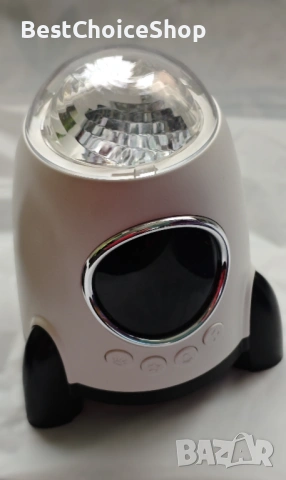 Звезден проектор M9 с будилник и Bluetooth говорител – Space Rocket Music Projector Lamp, снимка 8 - Декорация за дома - 53244703