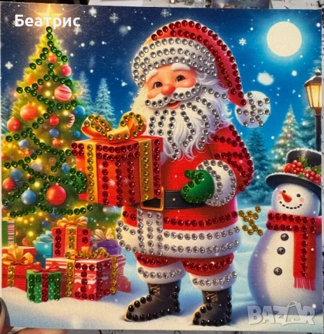 Картички за Коледа,рождени дни и други с диамантени мъниста, снимка 6 - Гоблени - 52565905