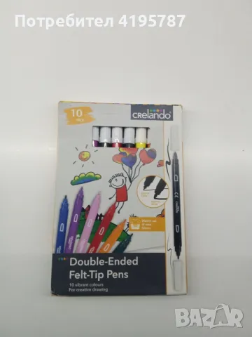 Фулмастри crelando Double-Ended Felt-Tip Pens, снимка 1 - Рисуване и оцветяване - 48159004