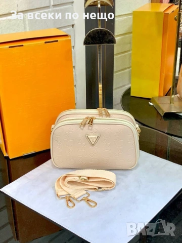 Guess Дамска Чанта С Дълга Дръжка За През Рамо Гес - Различни Цветове Код A1357, снимка 5 - Чанти - 53932257