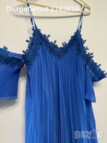 Синя рокля, снимка 2 - Рокли - 45099572