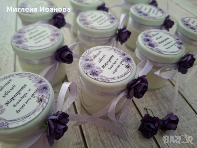 подаръчета за гости / бурканчета със свещ , снимка 7 - Други - 50471612