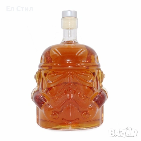 Стъклена бутилка шише Star Wars Stormtrooper - Стар уорс Артикул, снимка 3 - Други стоки за дома - 53866646