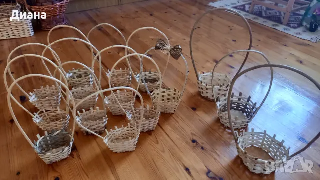 Плетени кошници, снимка 8 - Декорация за дома - 49871060