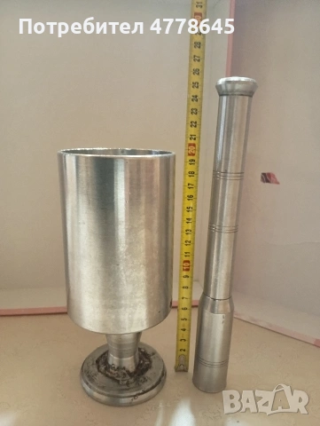 голямо масивно хаванче от неръждавейка , снимка 2 - Антикварни и старинни предмети - 54239292