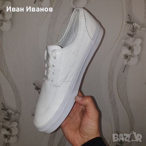  VANS кожени кецове   номер 46, снимка 3 - Кецове - 40569148