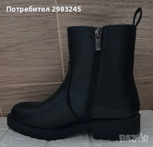 Черни дамски боти, снимка 5 - Дамски боти - 53402599