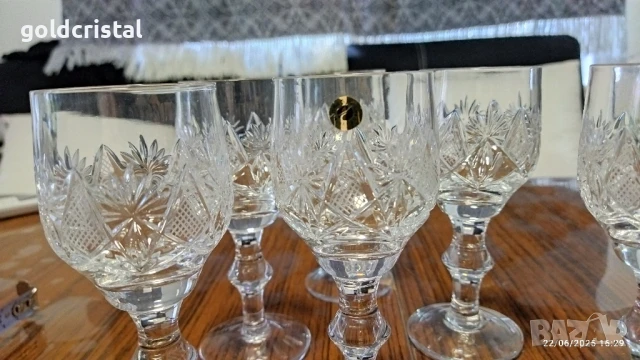 кристални чаши , снимка 8 - Антикварни и старинни предмети - 22462849