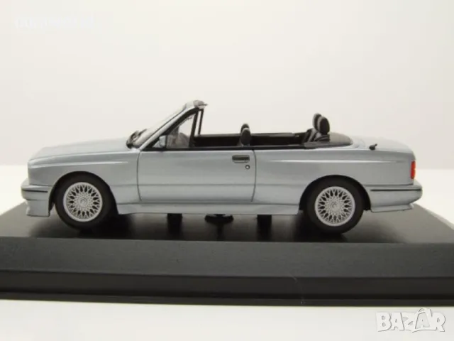 BMW M3 E30 Cabrio 1988 - мащаб 1:43 на Maxichamps моделът е нов в PVC дисплей-кейс, снимка 13 - Колекции - 49561601