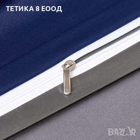 Спален комплект сатен, различни размери, синьо-сив, 2 калъфки за 65х65, снимка 7 - Спално бельо - 51168433