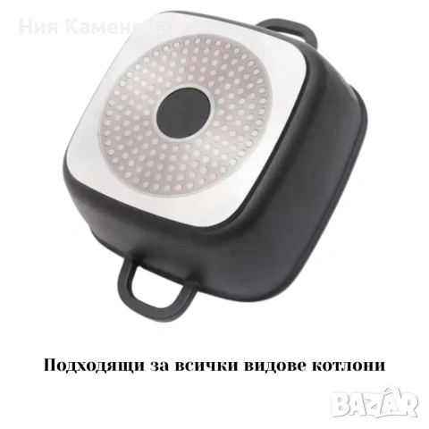 Комплект тенджери – Cheffinger от 3 части с мраморно покритие и капаци + подарък 2 ръкавици, снимка 5 - Съдове за готвене - 53151019