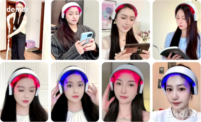 Устройство за грижа за косата, 650nm, 850nm и 450nm светлина, снимка 5 - Други - 53645315