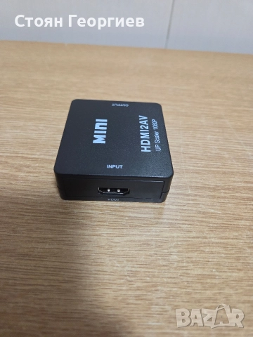 Mini HDMI към AV конвертор с функция за мащабиране (up scaler, снимка 2 - Друга електроника - 52771737