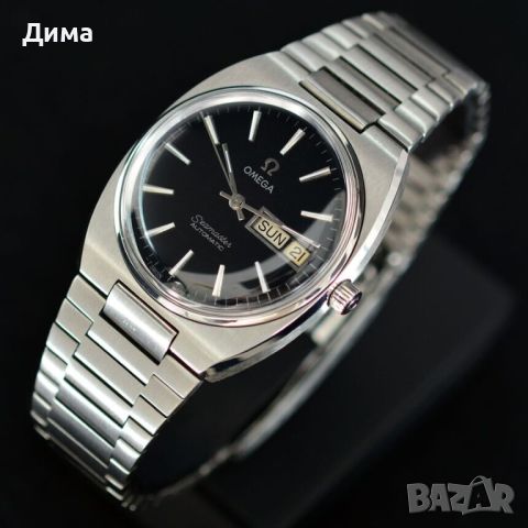 Omega Seamaster Automatic, Черен Циферблат, Ден и Дата, Кал.1020, снимка 2 - Мъжки - 46568898