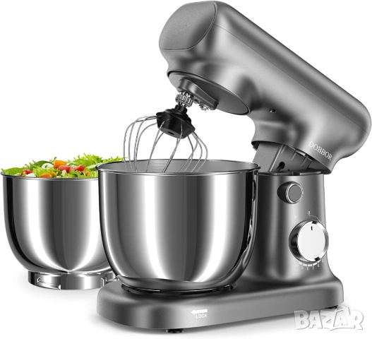 Планетарен миксер Dobbor 1500W двоен съд 2.5L + 3L