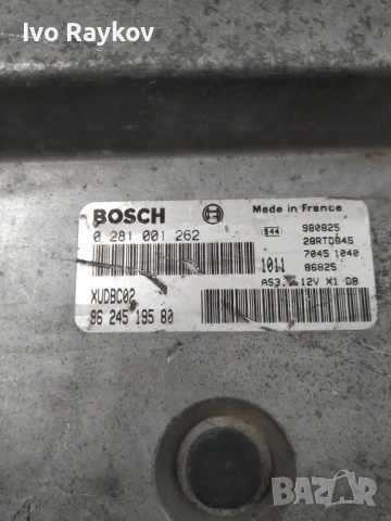  компютър CITROEN XANTIA PEUGEOT 406 1.9TD, 9624519580, BOSCH ,0281001262, XUDBC02,, снимка 2 - Части - 52937528