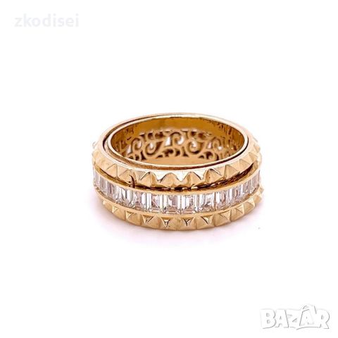 Златен дамски пръстен Boucheron 7,76гр. размер:55 14кр. проба:585 модел:23201-5, снимка 2 - Пръстени - 45179574