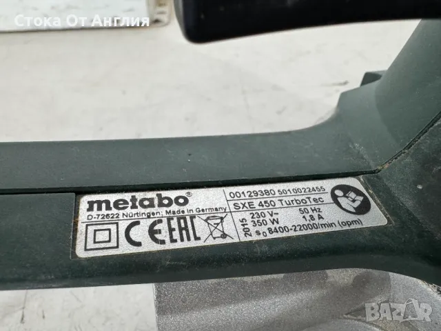 Ексцентършлайф METABO SXE 450 TURBO TEC, 350 W , Ø 150 mm, снимка 5 - Други машини и части - 46914328