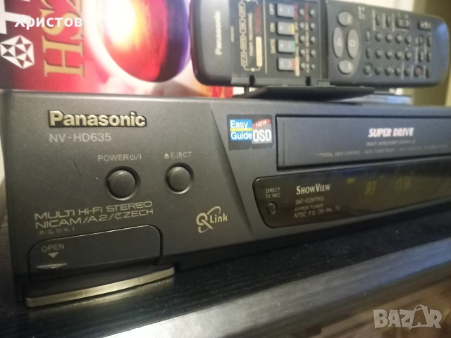 Video VHS Panasonic NV HD635, снимка 2 - Плейъри, домашно кино, прожектори - 53574851