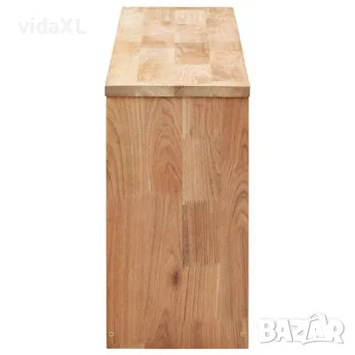 vidaXL Пейка за съхранение на обувки, 94x20x38 см, орех масив (SKU:247599), снимка 2 - Шкафове - 49566190