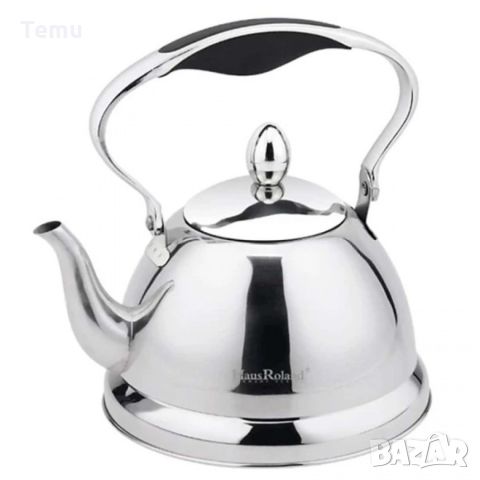 Луксозен чайник за чай с цедка, висококачесвен инокс, 1L, снимка 4 - Аксесоари за кухня - 46420131