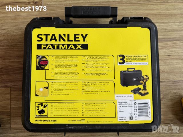 Stanley FatMax 18V Ударен Винтоверт Безчетков+Куфар+Две Батерии, снимка 9 - Винтоверти - 46165174