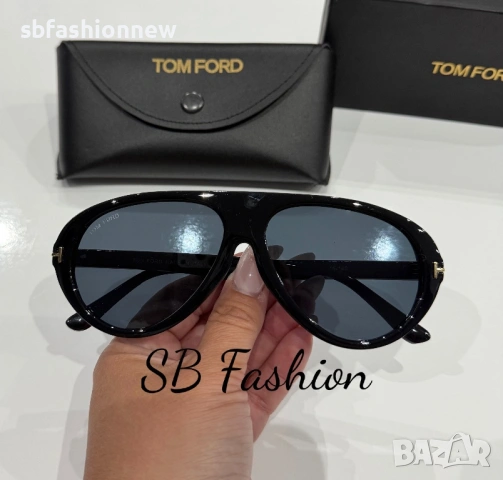 Tom Ford черни очила с лого, снимка 4 - Слънчеви и диоптрични очила - 54011827