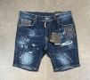 DSQUARED2 Мъжки Сини Къси Дънки С Накъсан Ефект🔝Дамски Къси Дънкови Панталони Код Mens P.192, снимка 1