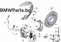 оригинални предни спирачни дискове BMW 34106880072 G42 G20 G28 G21 G22 G23 G26 G30 G31 G01 G02 G29, снимка 1
