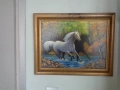 Продавам авторска картина с маслени бои ,,Препускащи коне", снимка 1