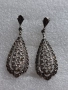 Прекрасни сребърни филигранни обеци с маркезити.Сребро проа 925, снимка 1